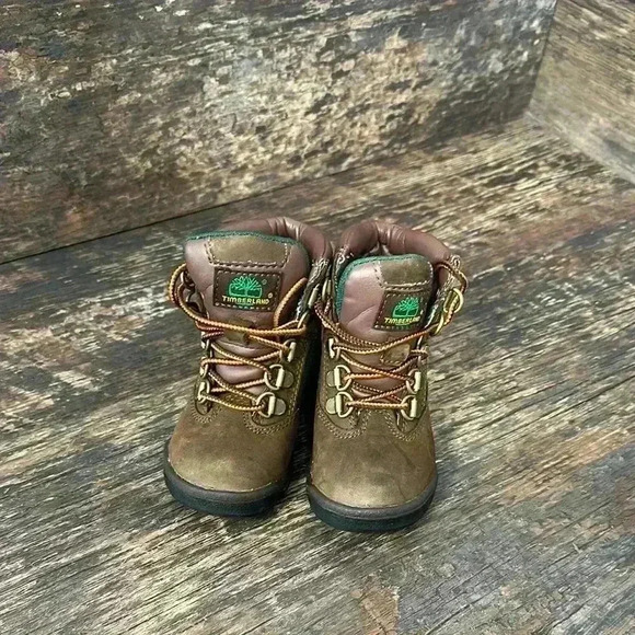 Timberland Kids Brown Boots Baby Boy size 7 - Picture 1 of 6